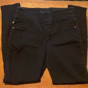 Rock & Republic Denim Rx Black Jean Leggings size 8